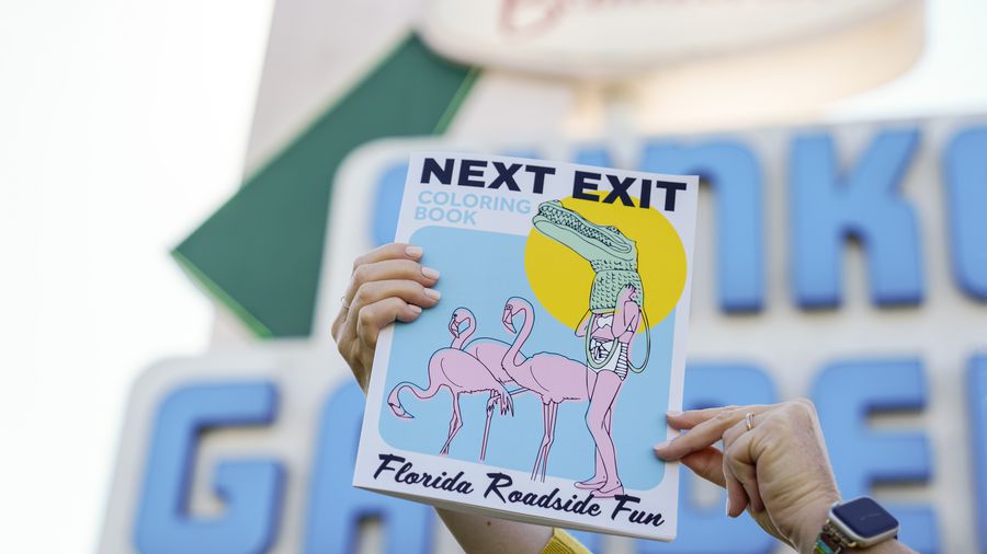 A st petersburg artist turned lost florida tourist attractions into coloring books