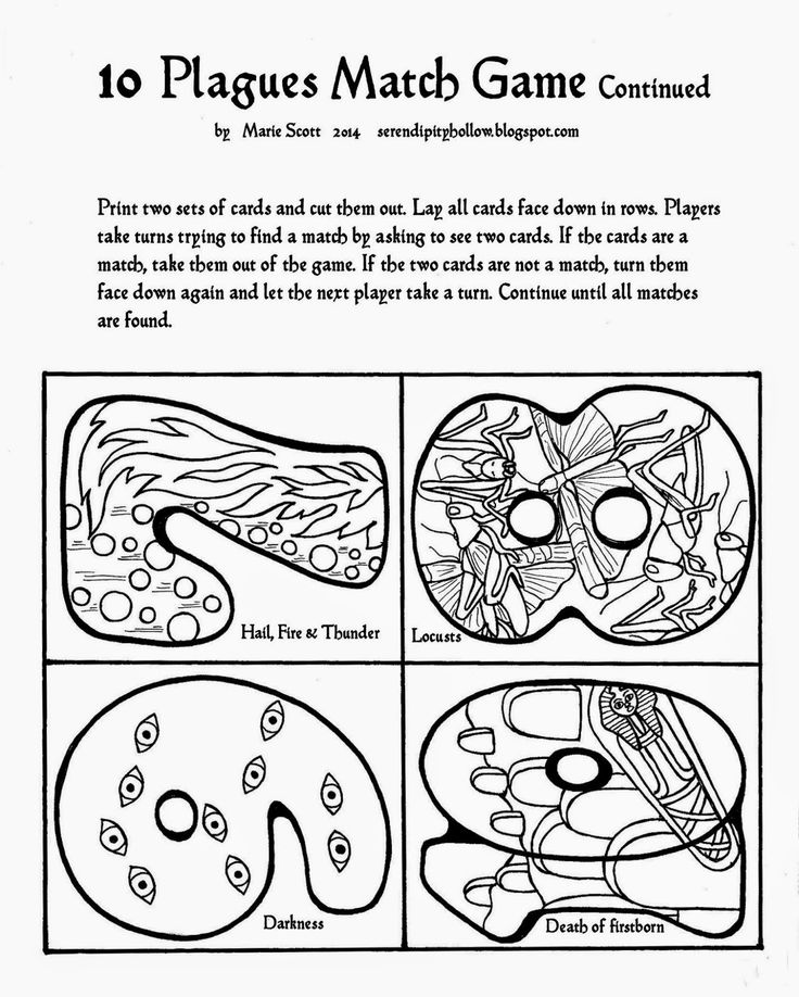 Ten plagues match game