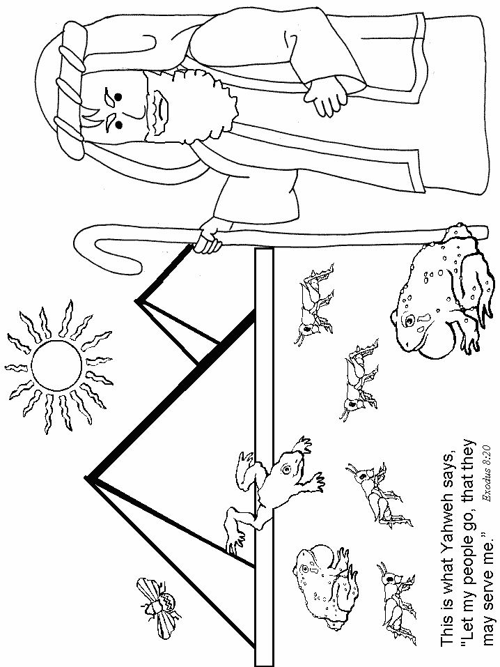 Teach the story of the plagues with coloring pages clipart library