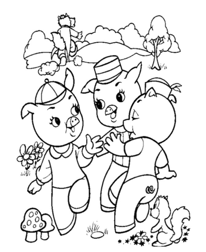 Bluebonkers pigs coloring sheets