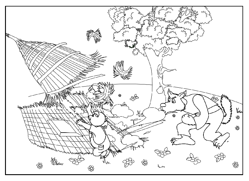 Immerse yourself in the world of three little pigs story with our fun and creative coloring pages free and printable designs