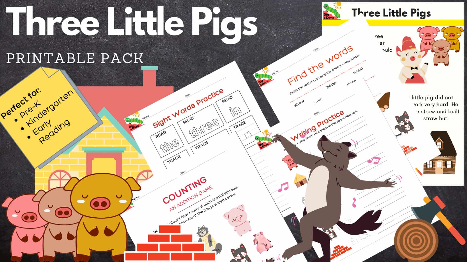 Three little pigs