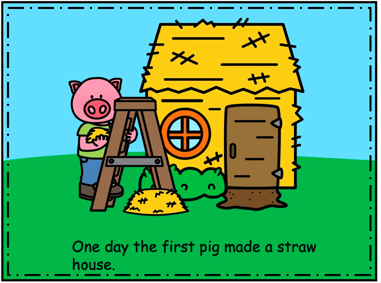 Three little pigs pdf story made by teachers
