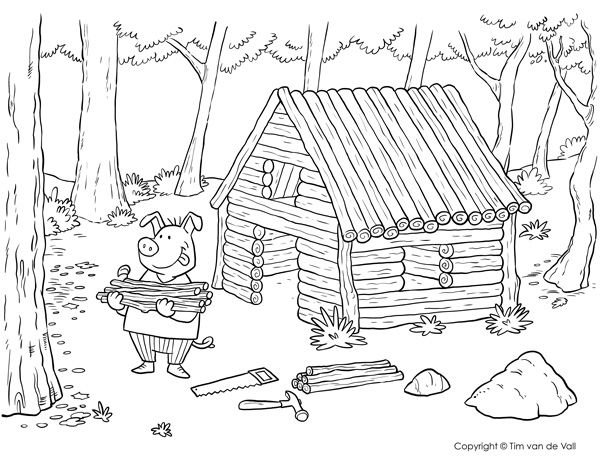 Little pigs printables three little pigs story three little pigs coloring pages