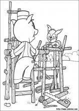 The three little pigs coloring pages on coloring