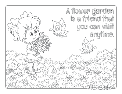 Free flower coloring pages for kids adults