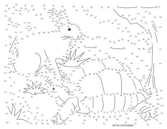 Tortoise and hare fable dot