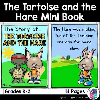 Tortoise and hare mini book tpt