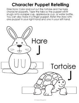 Aesops fable the tortoise and the hare reading prehension activities