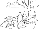 The tortoise and the hare coloring