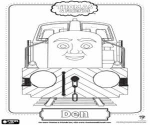 Den a diesel lootive coloring page train coloring pages thomas and friends thomas the train