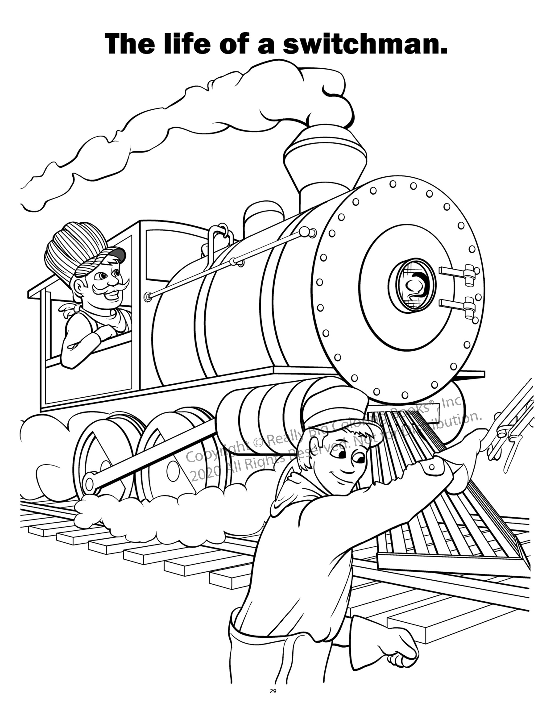 Trains coloring book x