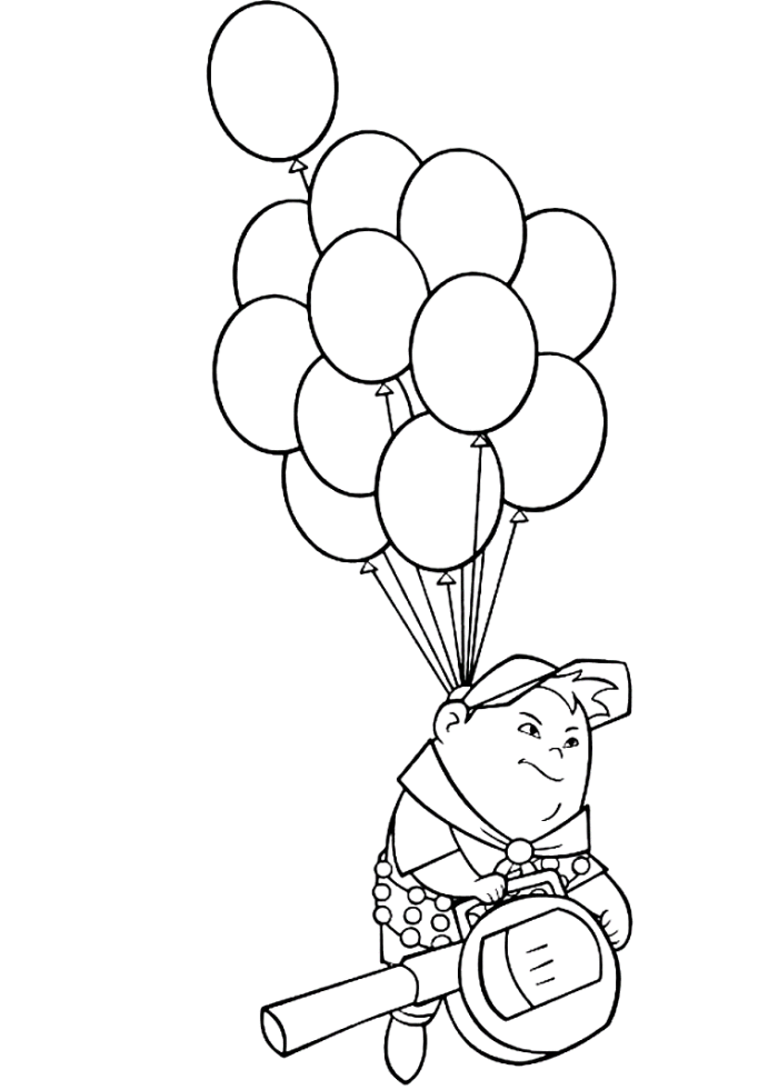 Balloon coloring pages
