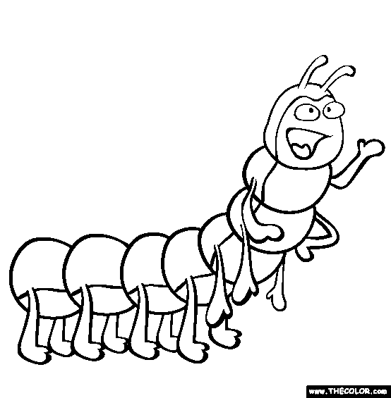 Caterpillar coloring page free caterpillar online coloring