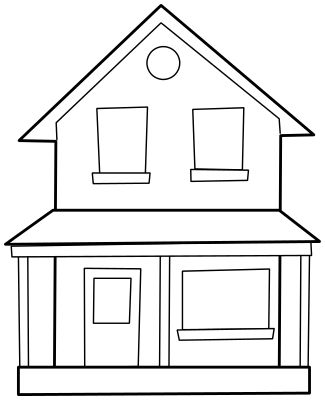 White house clipart townhouse