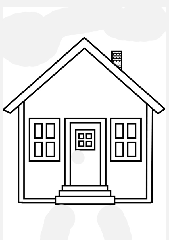 Coloring pages free house coloring pages for preschoolers
