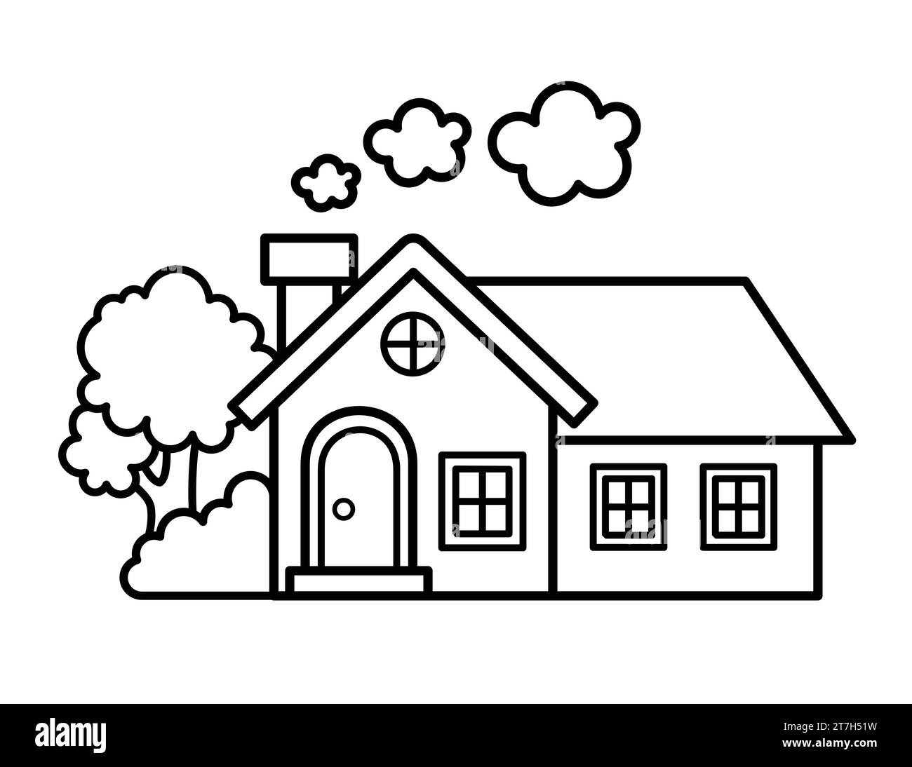 House coloring page hi