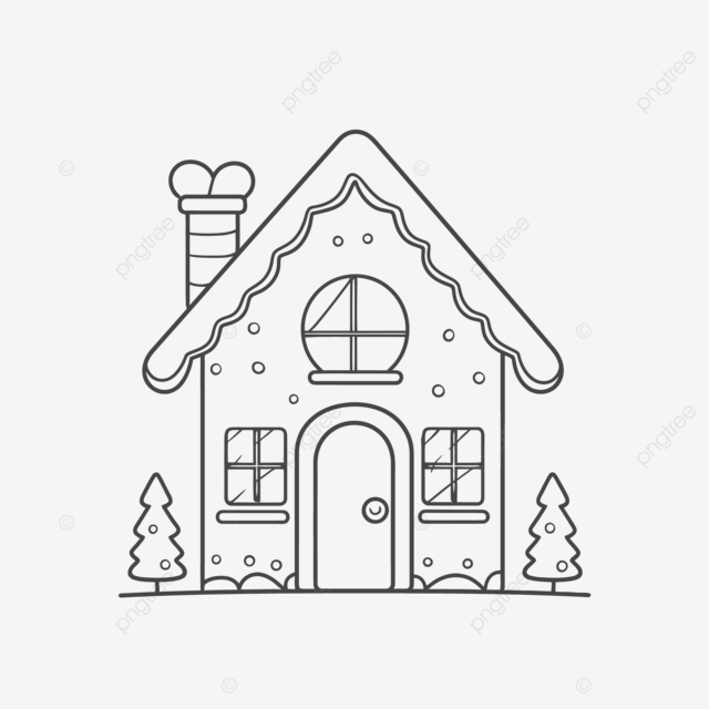 Christmas coloring pages house clipart outline sketch drawing vector christmas drawing house drawing wing drawing png and vector with transparent background for free download