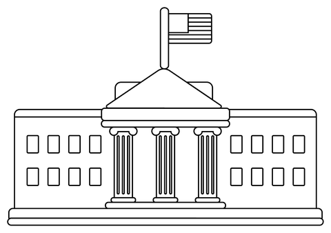 Us white house coloring page free printable coloring pages