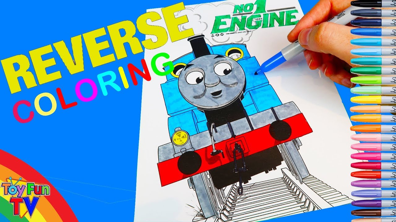 Thomas and friends coloring book set thomas the tank engine reverse colouring