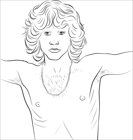 Jim morrison the young lion coloring page free printable coloring pages