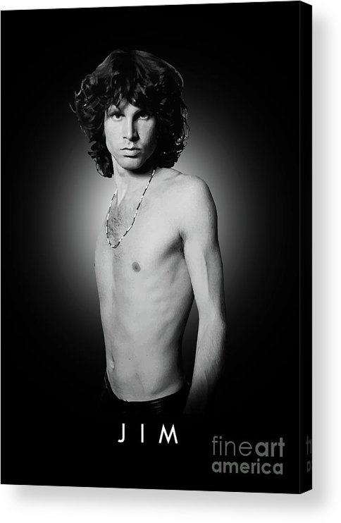 Jim morrison acrylic print by bo kev