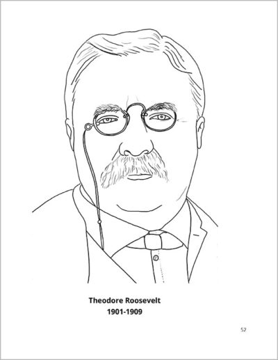 Us presidents coloring notebook