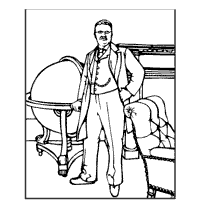 American presidents theodore roosevelt coloring pages