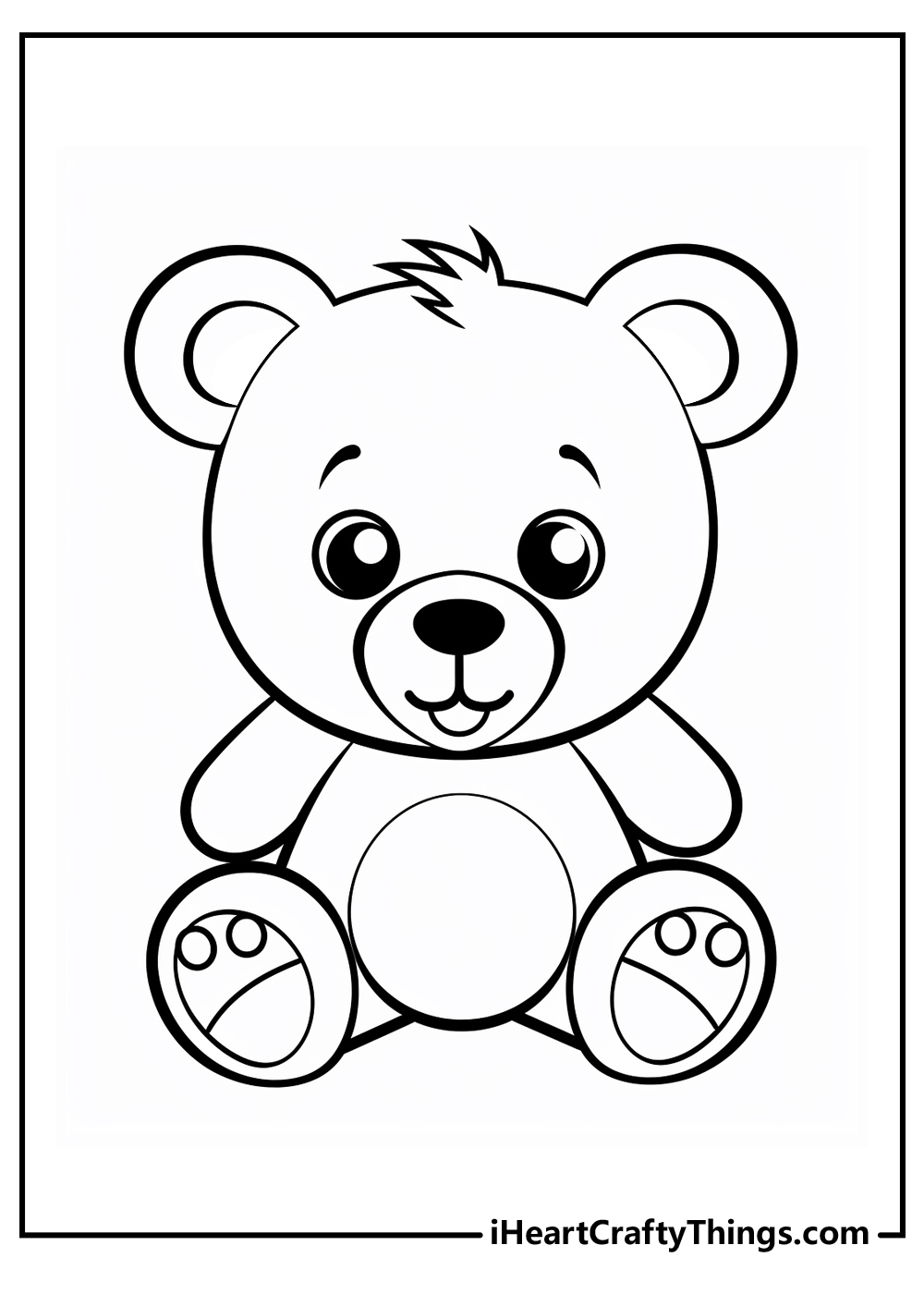 Teddy bear coloring pages free printables