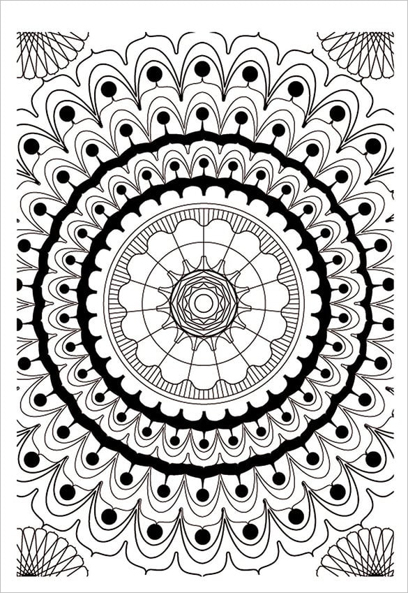 Mandala coloring pages