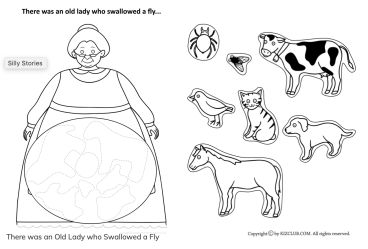 There was an old lady who swallowed a flyâ free printables and lesson ideas â english through play swallowed a fly old women preschool first day