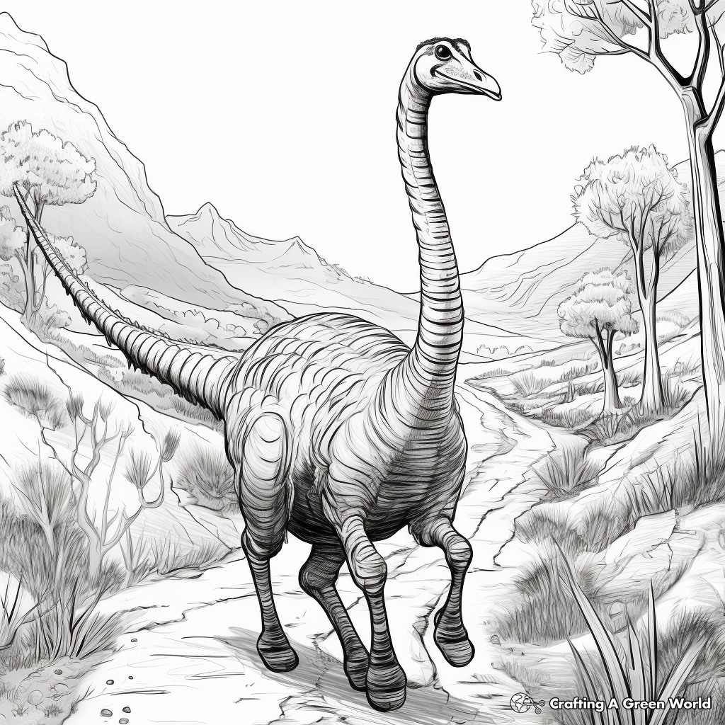 Therizinosaurus coloring pages