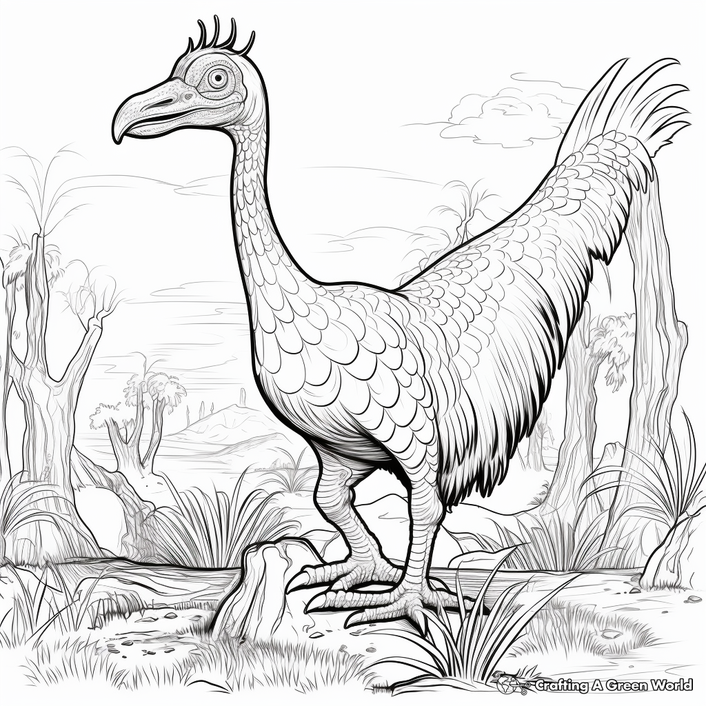 Therizinosaurus coloring pages