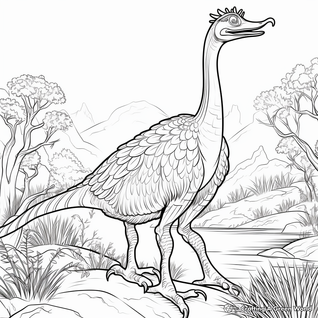 Therizinosaurus coloring pages