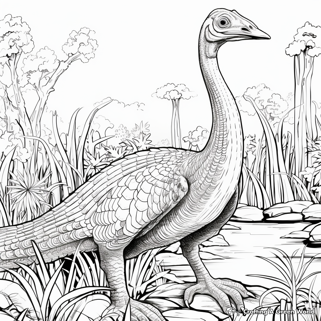 Therizinosaurus coloring pages