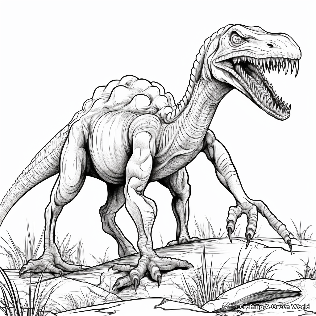 Therizinosaurus coloring pages