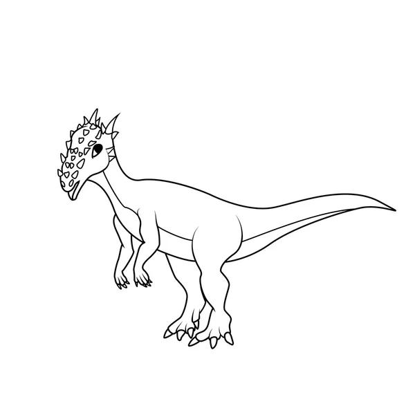 Coloring book therizinosaurus dinosaur stock vector by blackspring