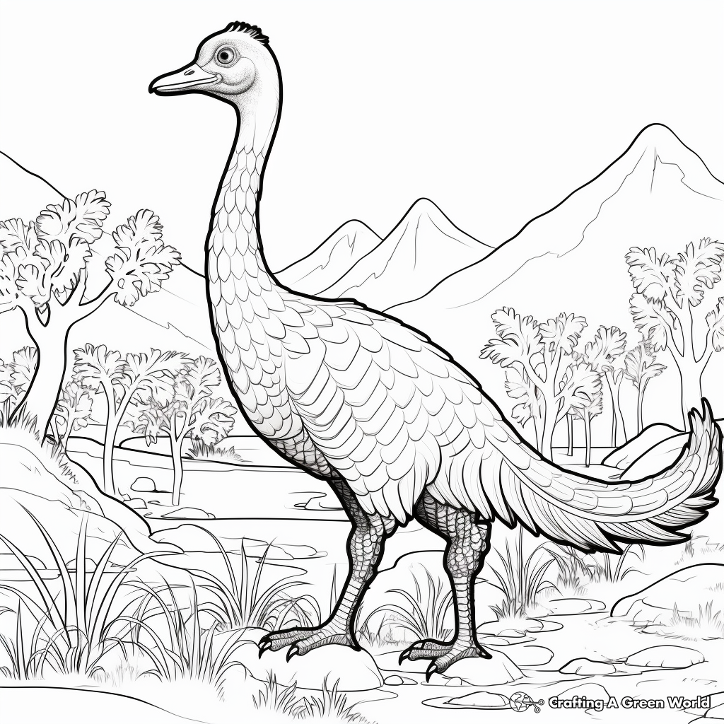 Therizinosaurus coloring pages