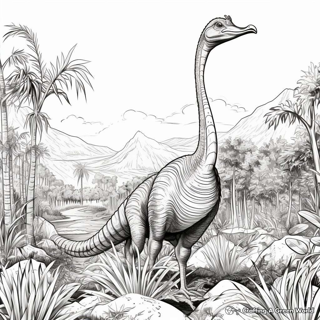 Therizinosaurus coloring pages