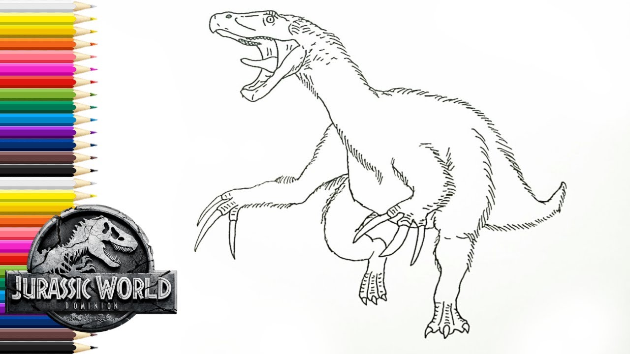 How to draw therizinosaurus fro jw doinion
