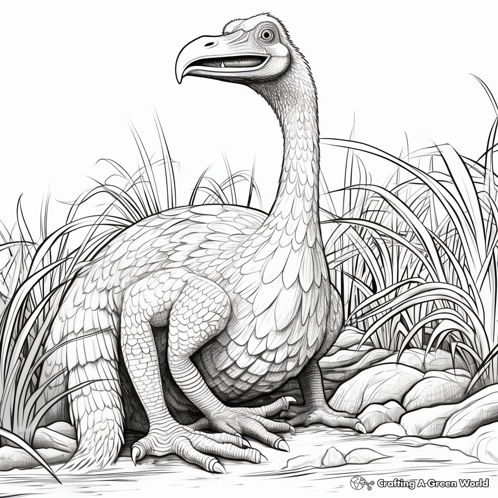 Therizinosaurus coloring pages