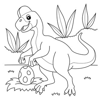 Therizinosaurus coloring page vectors illustrations for free download