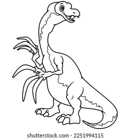 Therizinosaurus over royalty