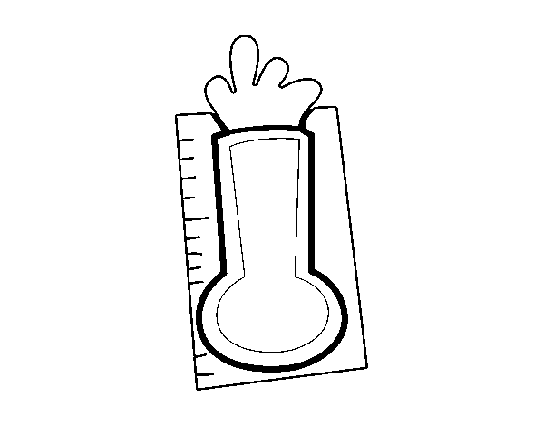 Thermometer coloring page