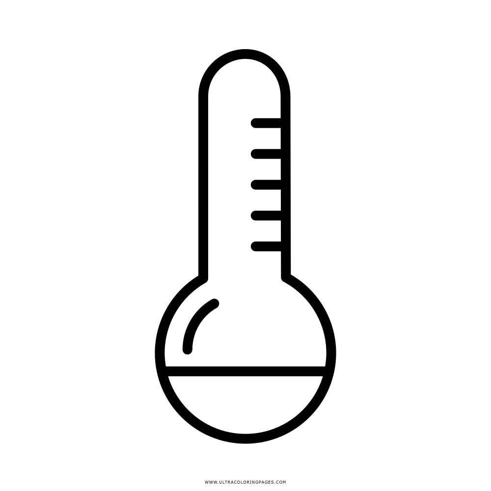 Thermometer coloring page
