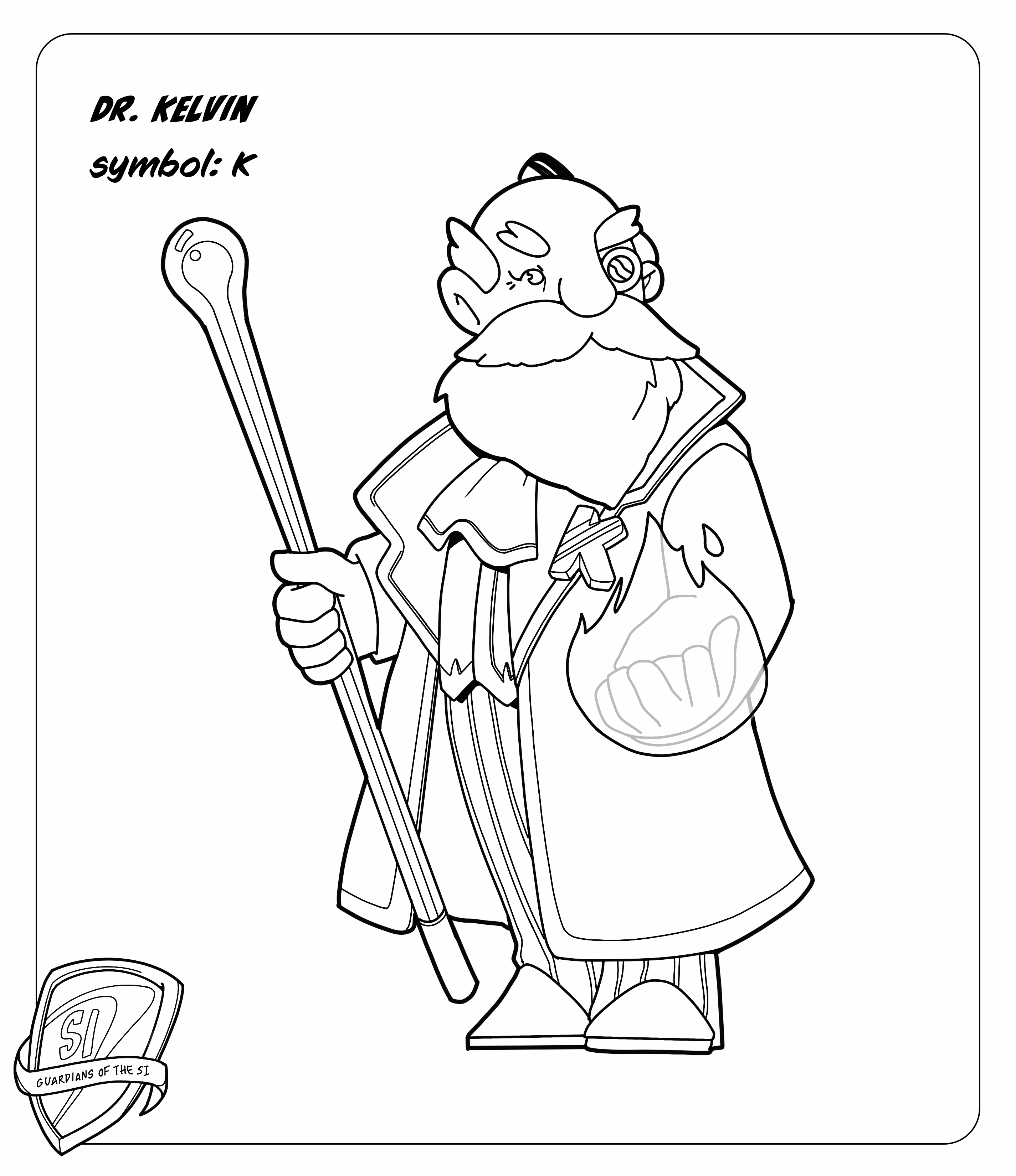 Dr kelvin coloring sheet