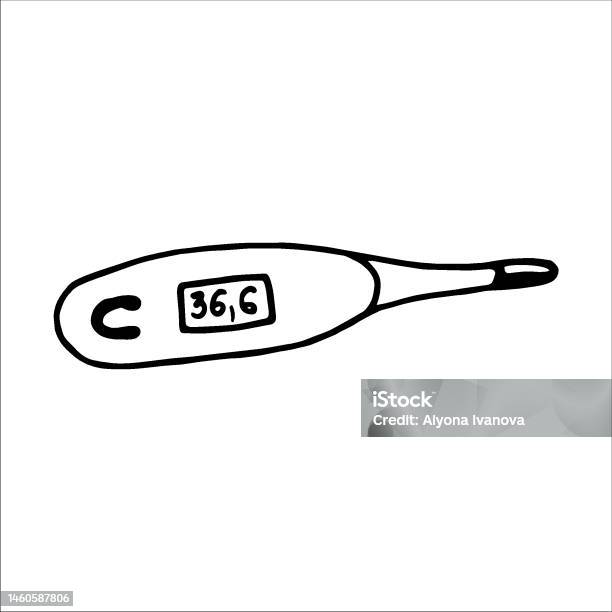 Coloring book thermometer stock illustration