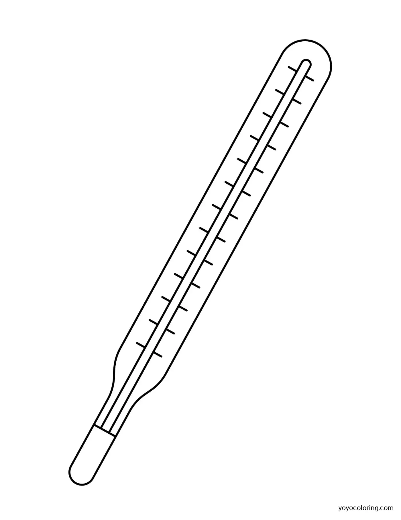 Medical thermometer coloring pages á printable painting template