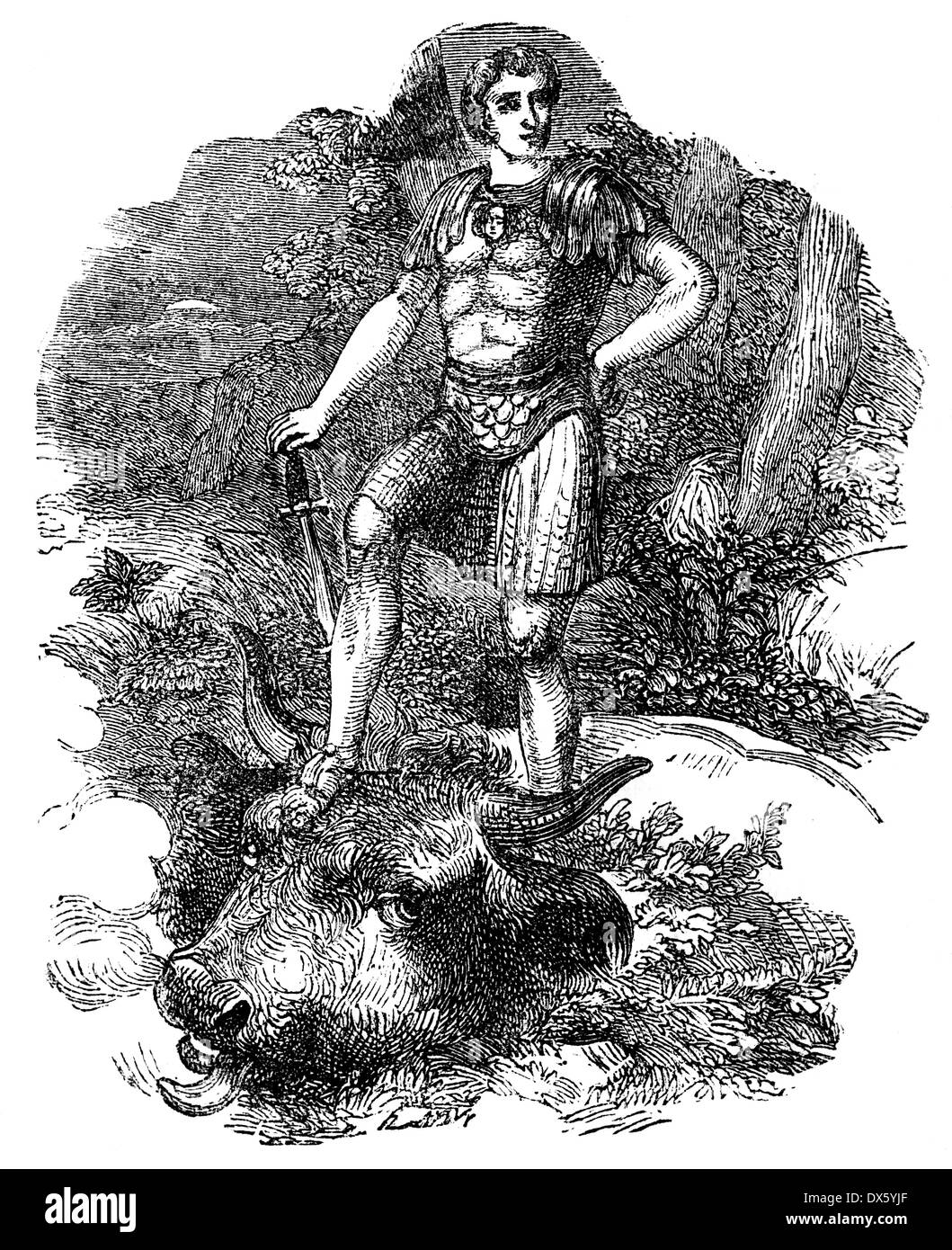 Theseus slaying hi