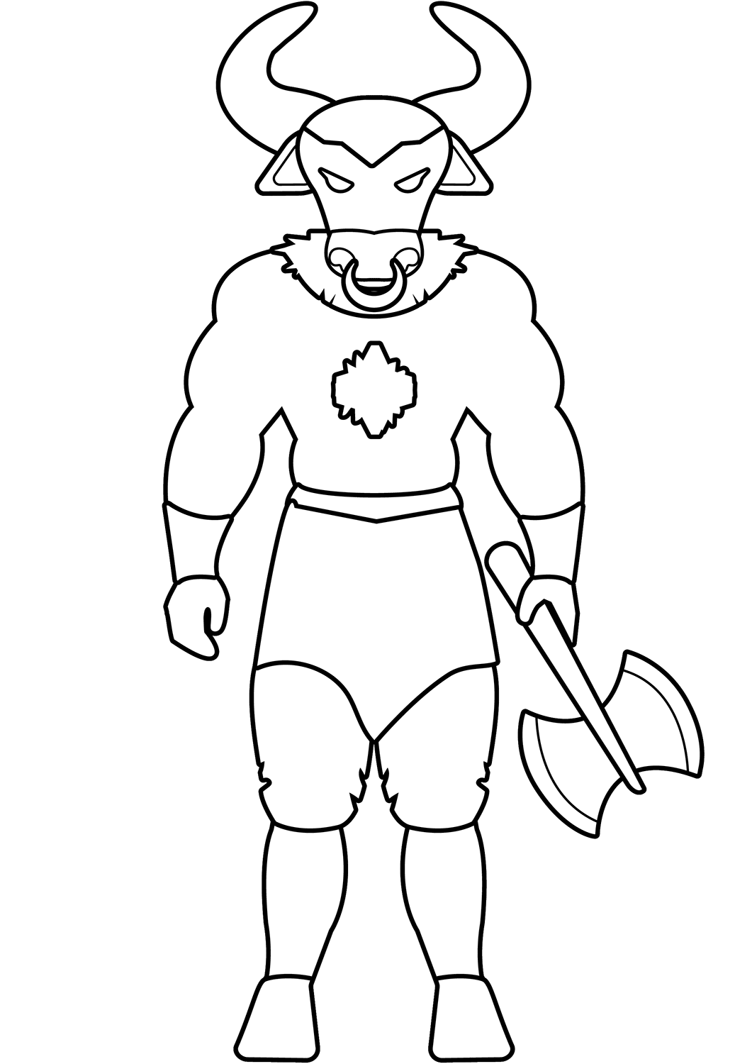 Minotaur printable template free printable papercraft templates